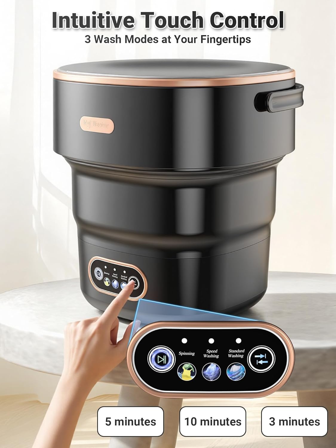 Hawt In Hair Wash-Her — Mini Wig Washing Machine | Human Hair & Synthetic Wigs, Weave, Toupees, Hair Extensions & Bundles | No More Sink Washing (Copy)
