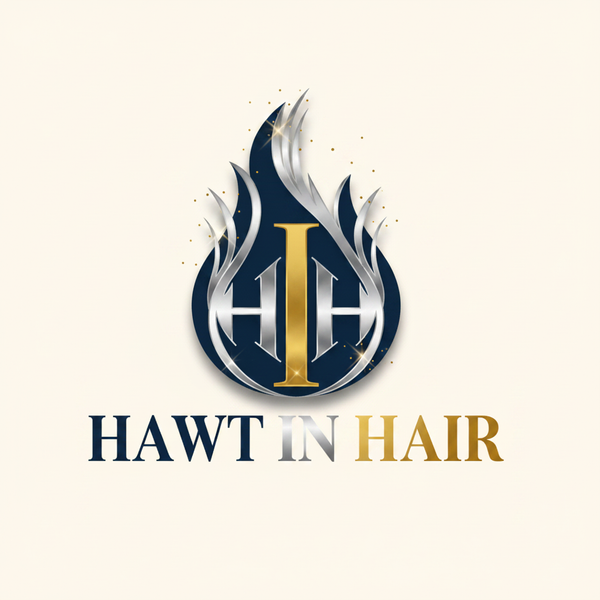 HAWT IN HAIR Logo Light Background